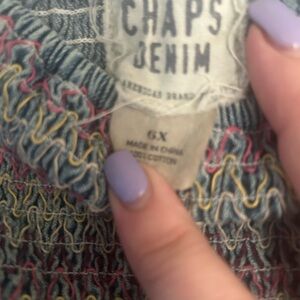 Chaps denim girls dress, worn twice